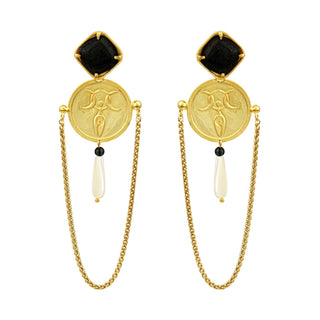 Nature Earrings Black