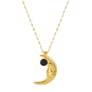 Galaxy Gold Pendant (Aventurine )Black