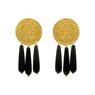 Blossom Earrings Black