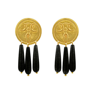 Blossom Earrings Black