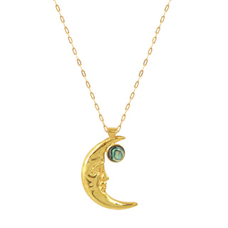 Galaxy Gold Pendant (Abalone Mother of Pearl)