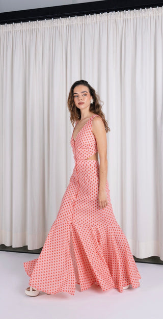 MIRELLA BUTTON DRESS