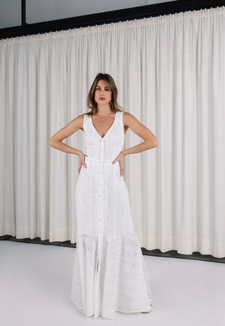 OPALINE BUTTON DRESS