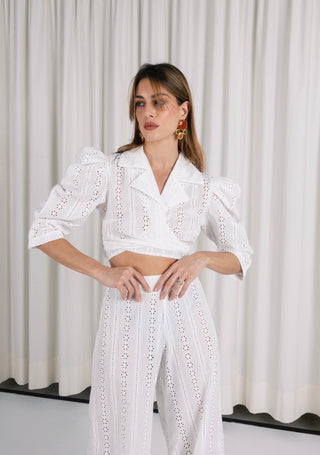 OPALINE BALLOON WRAP TOP