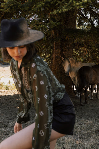 RODEO UNISEX SHIRT OLIVE GREEN