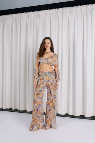 NAUSICA TOP VOLAN SLEEVES