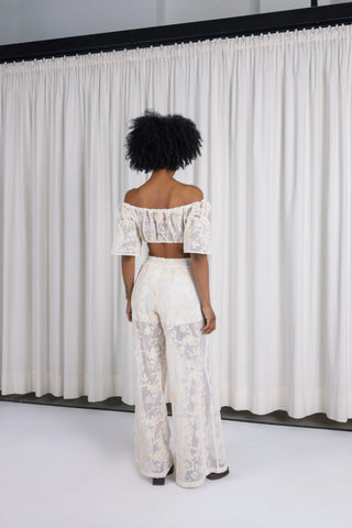 NARCISSUS TOP VOLAN SLEEVES
