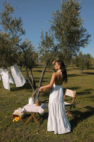 OPALINE BACKLESS DRESS