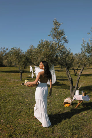 OPALINE BACKLESS DRESS
