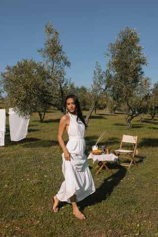 OPALINE BACKLESS DRESS