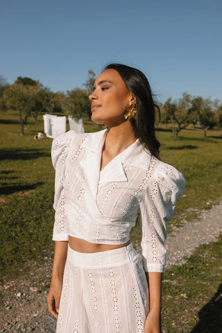 OPALINE BALLOON WRAP TOP