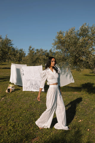 OPALINE BALLOON WRAP TOP