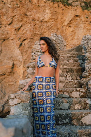 AQUA KNITTED SKIRT