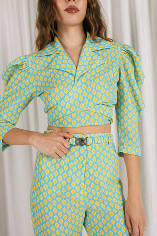 CALISTA BALLOON WRAP TOP