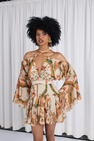 CALYPSO MINI DRESS W/SLEEVES